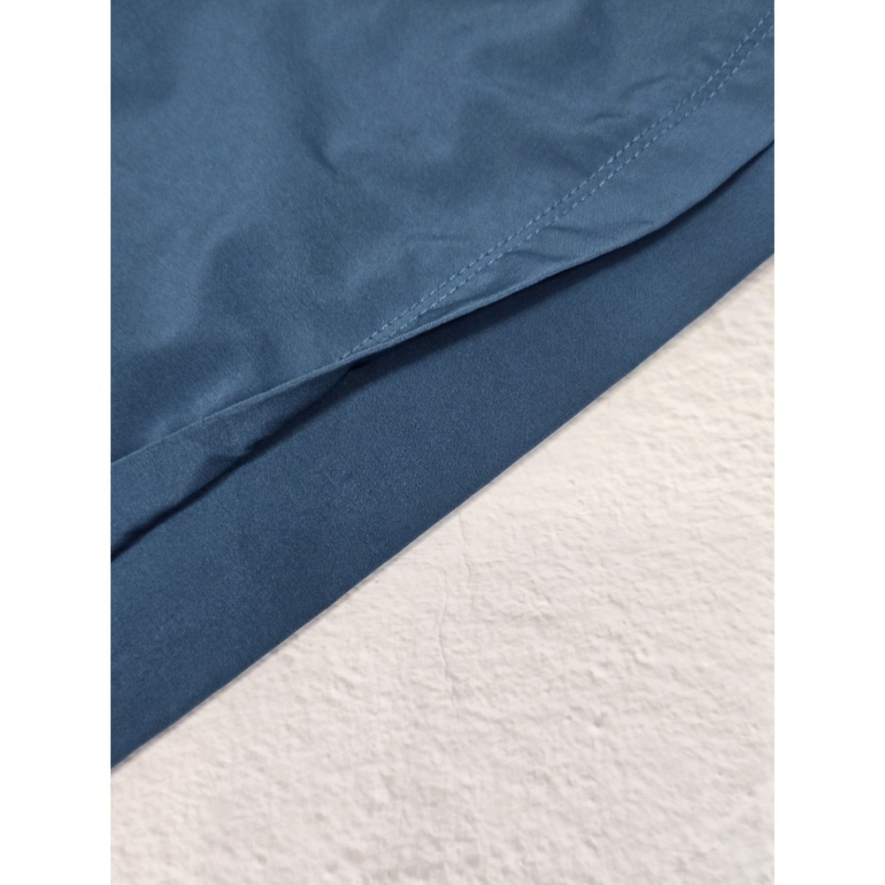 Apana Womens Teal Green Athletic Shorts Large Spandex Elastic Waist Pull On Logo - Picture 8 of 12